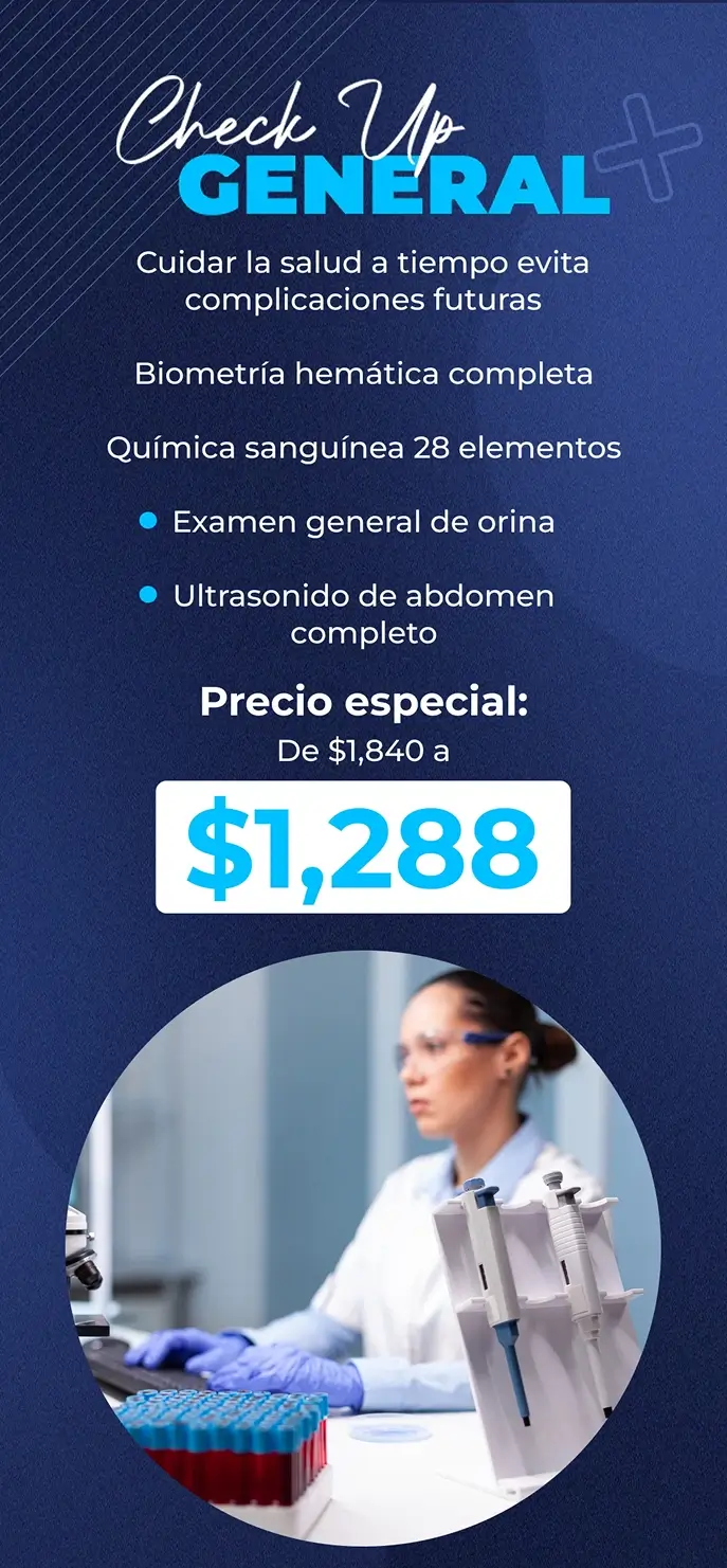 Check Up General, precio especial $1,288